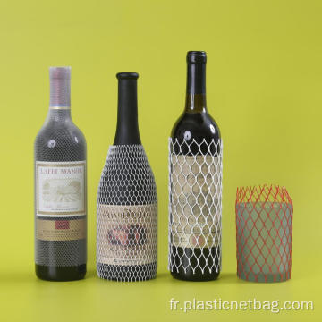 Net de protection de la bouteille de vin de protection en plastique